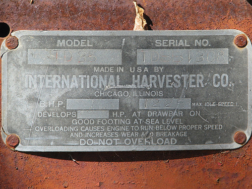International Harvester TD35 Crawler